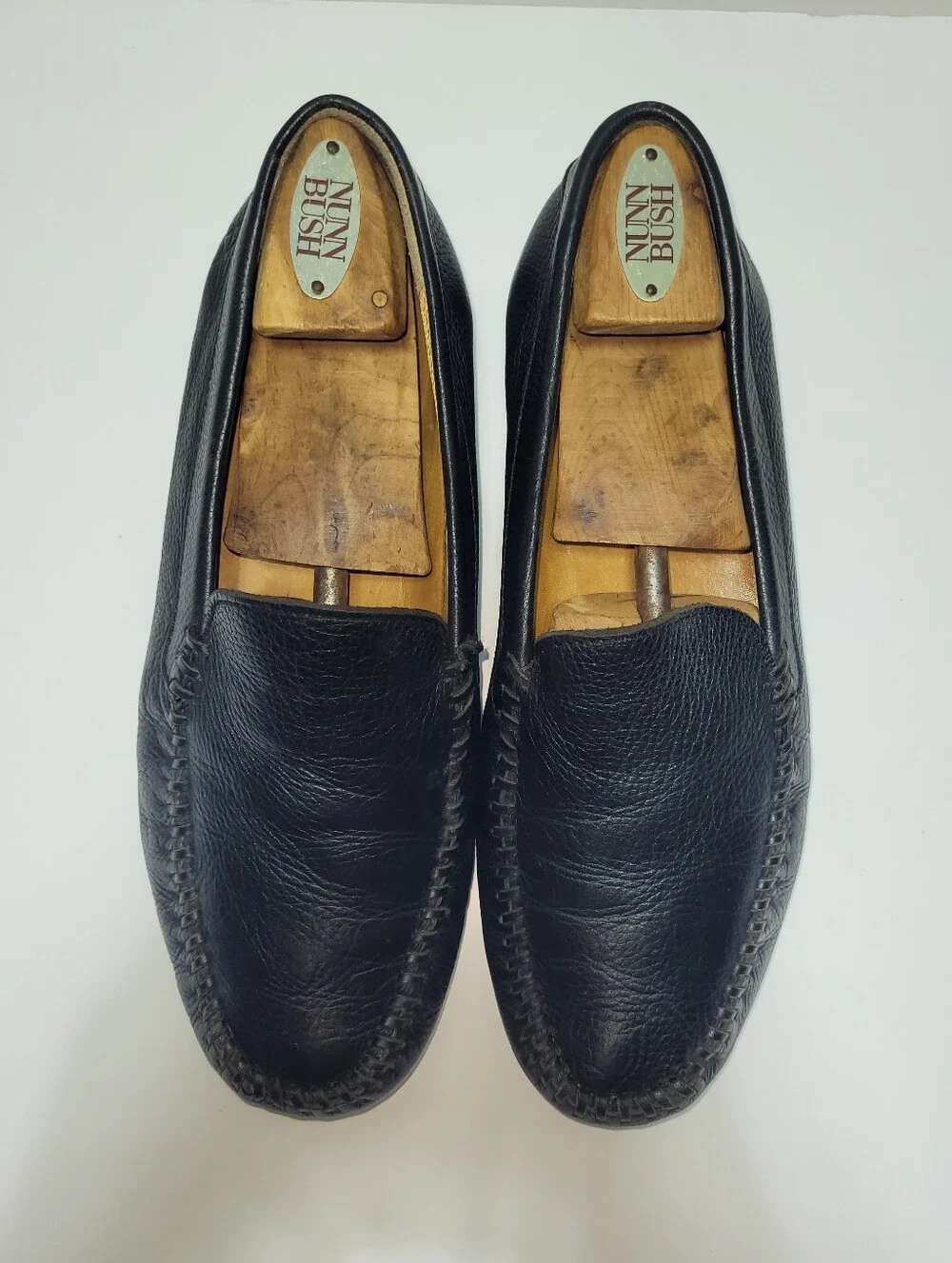 Arnold Palmer Augusta Collection Black Leather Slip-On Loafers